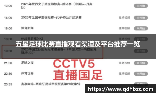 五星足球比赛直播观看渠道及平台推荐一览
