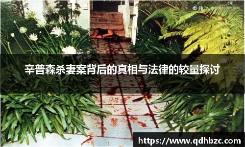 辛普森杀妻案背后的真相与法律的较量探讨